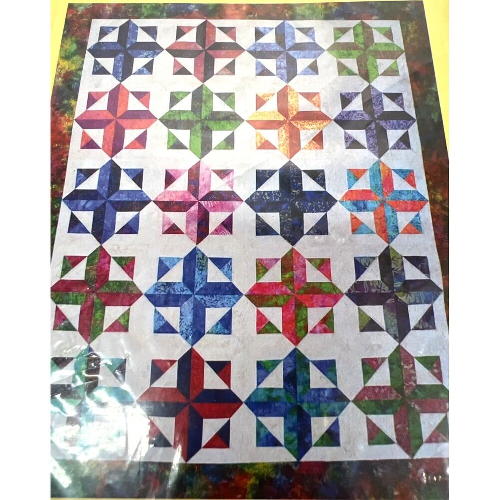Robin Rainbow Quilt PatternHSQ004 From Happy Stash Quilts by Harmening 76" x 92"